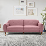 Deluxe Mid-Century Modern Two-Seat Velvet Sofa Loveseat