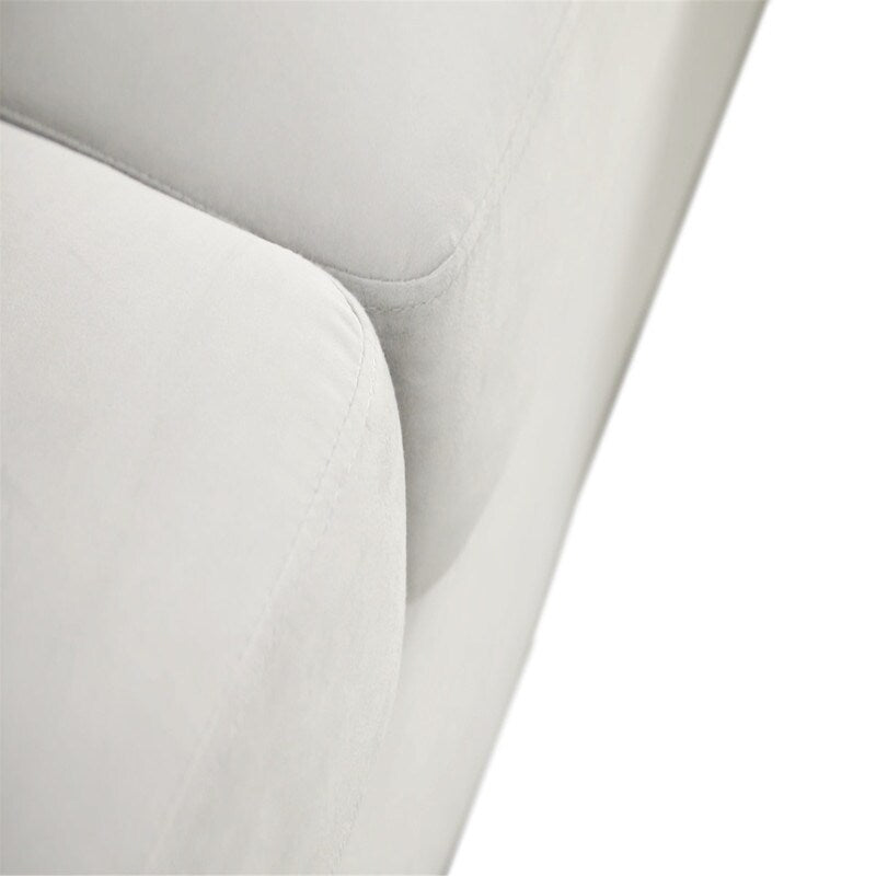 Deluxe Mid-Century Modern Two-Seat Velvet Sofa Loveseat