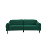 Deluxe Mid-Century Modern Two-Seat Velvet Sofa Loveseat