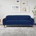 Deluxe Mid-Century Modern Two-Seat Velvet Sofa Loveseat