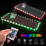 US Army Design Cornhole Boards w Case & Lights