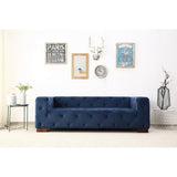 Modern Button Tufted Chesterfield Dylan Velvet Sofa