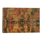 USA, New Hampshire, White Mountains, Reflections on Russell Pond Print On Wood by Ann Collins - Multi-Color