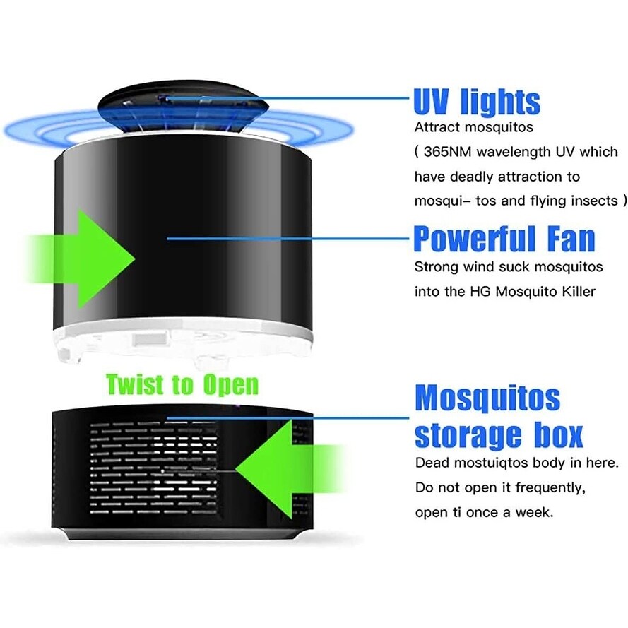 USB Mosquito Insect Killer LED Bug Zapper Lamp