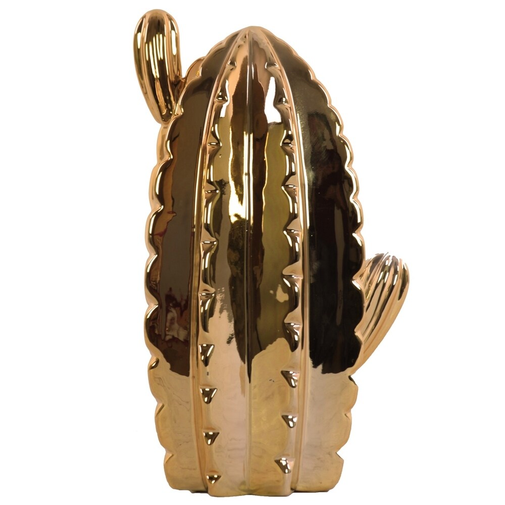 UTC44602 Ceramic Figurine Electroplated Finish Gold