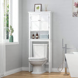 UTEX Bathroom Storage Over The Toilet, Bathroom Cabinet Organizer with Adjustable Shelves