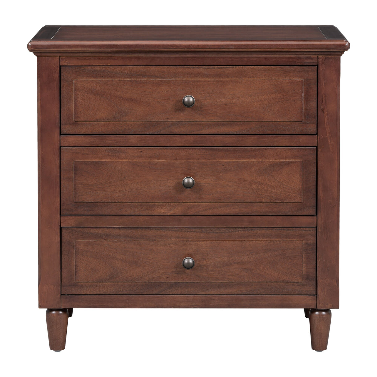 U STYLE 3-Drawer Nightstand Storage Wood Cabinet