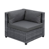 U_Style 8 Piece Rattan Sectional Seating Group with Cushions, Patio Furniture Sets, Outdoor Wicker Sectional