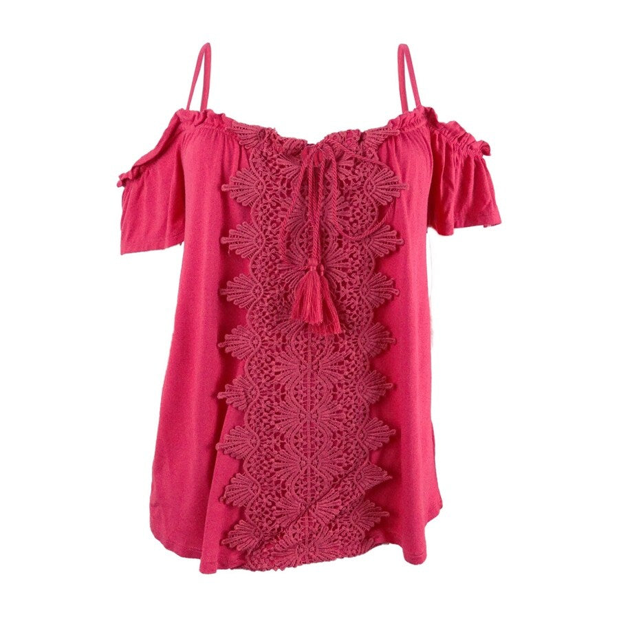 Ultra Flirt Juniors' Cold-Shoulder Top