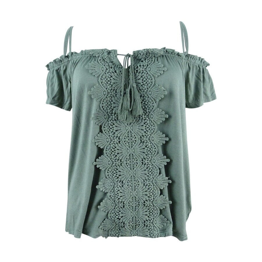 Ultra Flirt Juniors' Cold-Shoulder Top