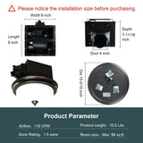 Ultra Quiet Bathroom Exhaust Fan with LED Light and Nightlight 110CFM 1.5 Sone Oil Rubbed Bronze Finish