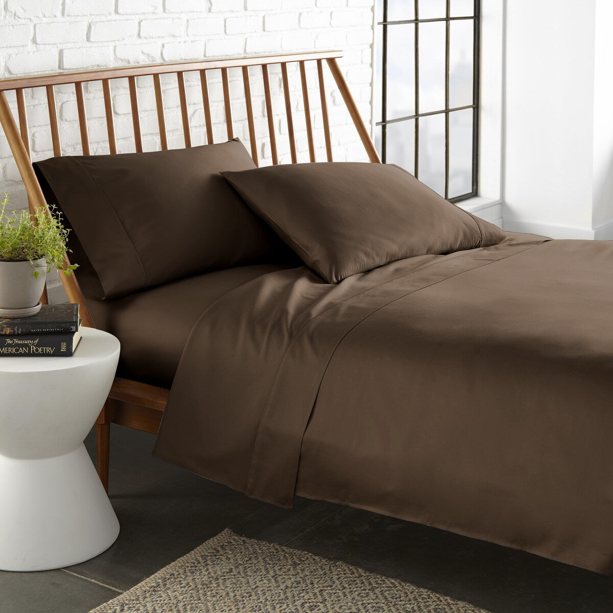 Ultra Soft 500 Thread Count Cotton Sateen 4-Piece Bed Sheet Set