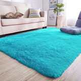 Ultra Soft Fluffy Rug Indoor Area Carpet, 47 x 31 in, Blue - 31"X47"