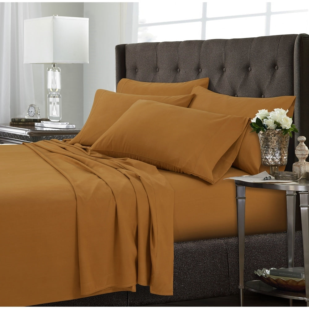 Ultra-Soft Solid or Printed Extra Deep Pocket 6-Piece Bed Sheet Set