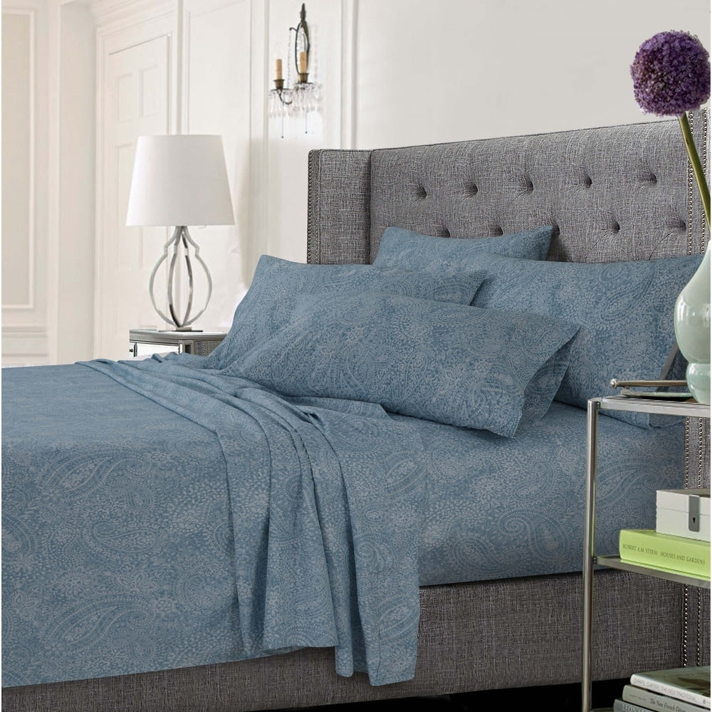 Ultra-Soft Solid or Printed Extra Deep Pocket 6-Piece Bed Sheet Set