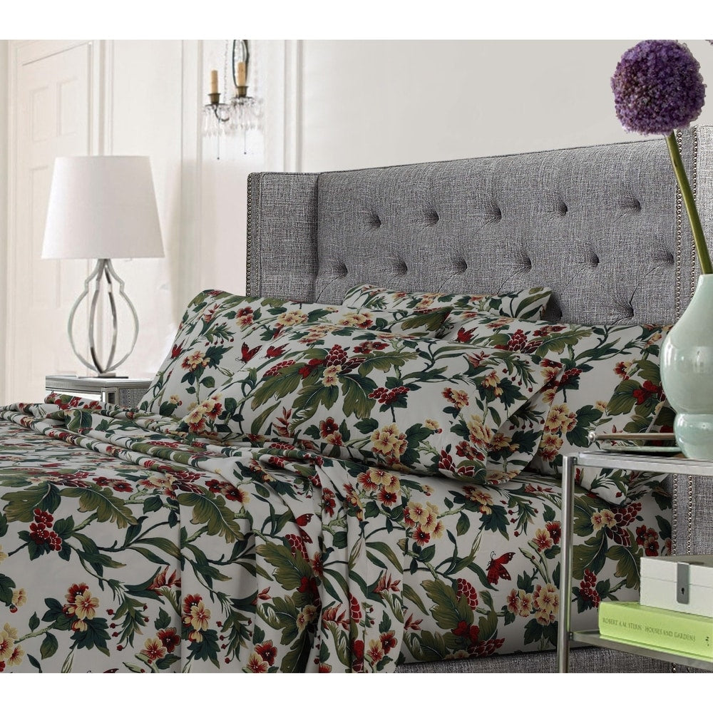 Ultra-Soft Solid or Printed Extra Deep Pocket 6-Piece Bed Sheet Set