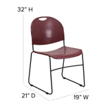 Ultra-compact High-capacity Stacking Metal Chairs (Set of 5)