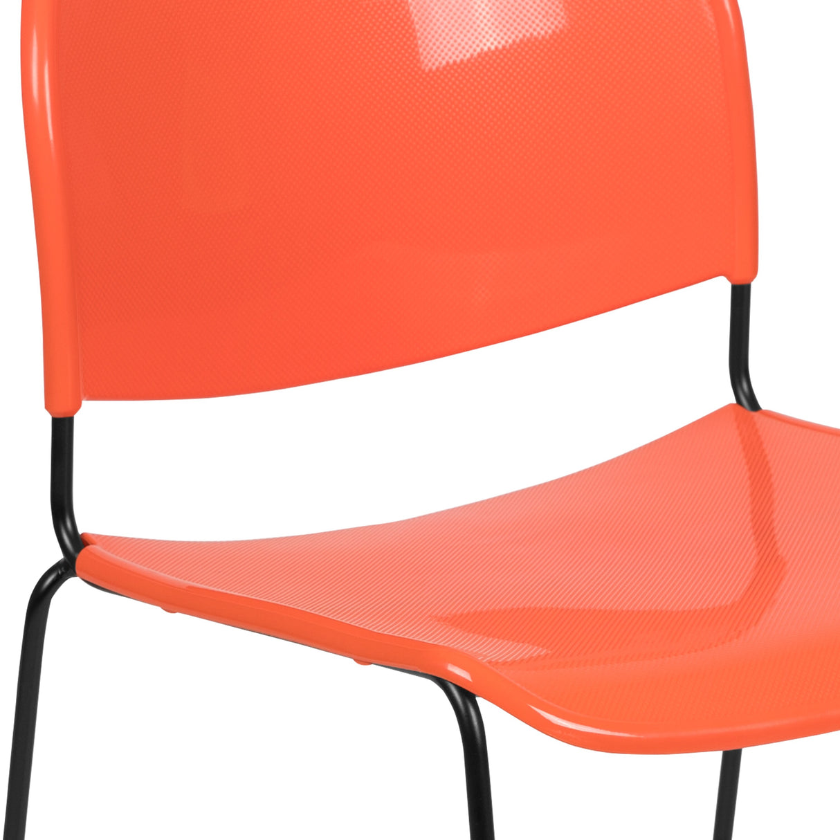Ultra-compact High-capacity Stacking Metal Chairs (Set of 5)