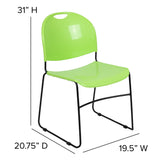 Ultra-compact High-capacity Stacking Metal Chairs (Set of 5)