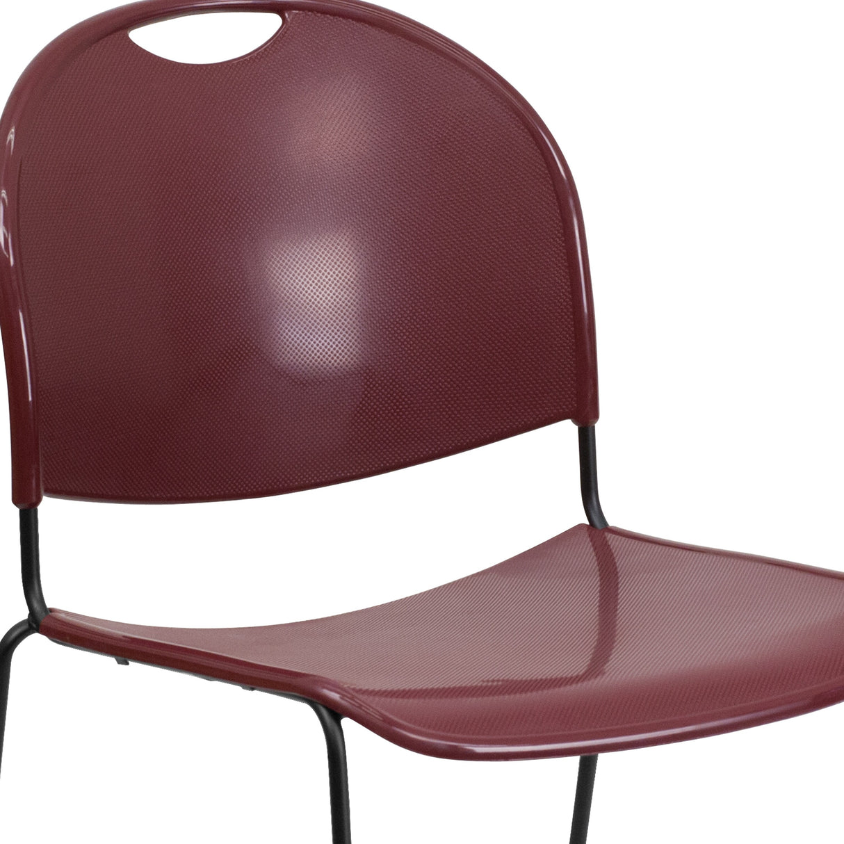 Ultra-compact High-capacity Stacking Metal Chairs (Set of 5)