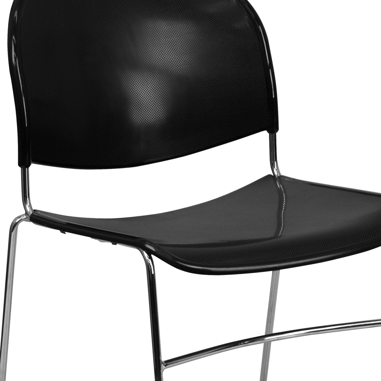 Ultra-compact High-capacity Stacking Metal Chairs (Set of 5)