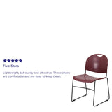Ultra-compact High-capacity Stacking Metal Chairs (Set of 5)