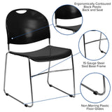 Ultra-compact High-capacity Stacking Metal Chairs (Set of 5)