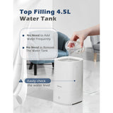 Homasy Ultrasonic Cool Mist Humidifier withAuto Shut-off, Night Light, 30h Working Time, Easy Clean