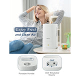 Homasy Ultrasonic Cool Mist Humidifier withAuto Shut-off, Night Light, 30h Working Time, Easy Clean