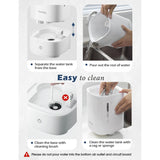 Homasy Ultrasonic Cool Mist Humidifier withAuto Shut-off, Night Light, 30h Working Time, Easy Clean