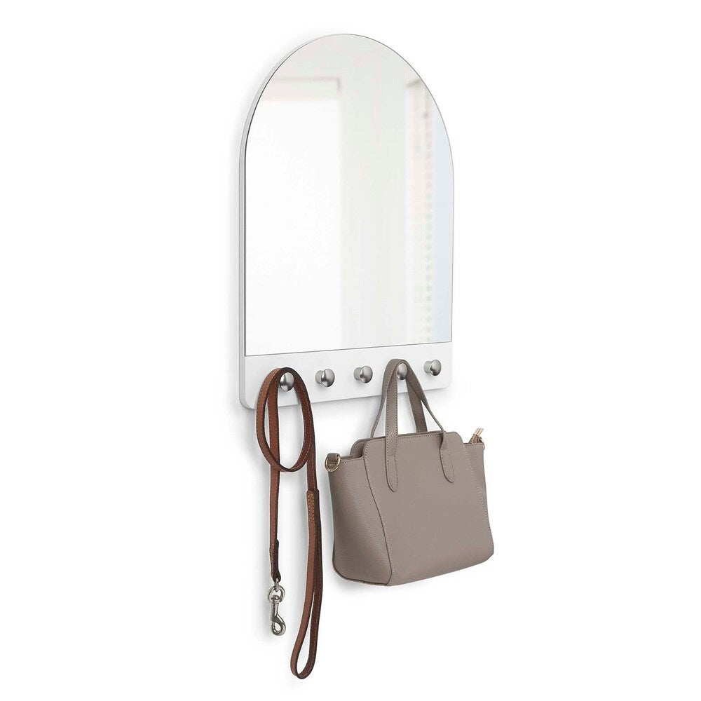 Umbra Peek White/Nickel Mirror - white / nickel