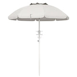 Umbrella with Cup Holder and Hooks