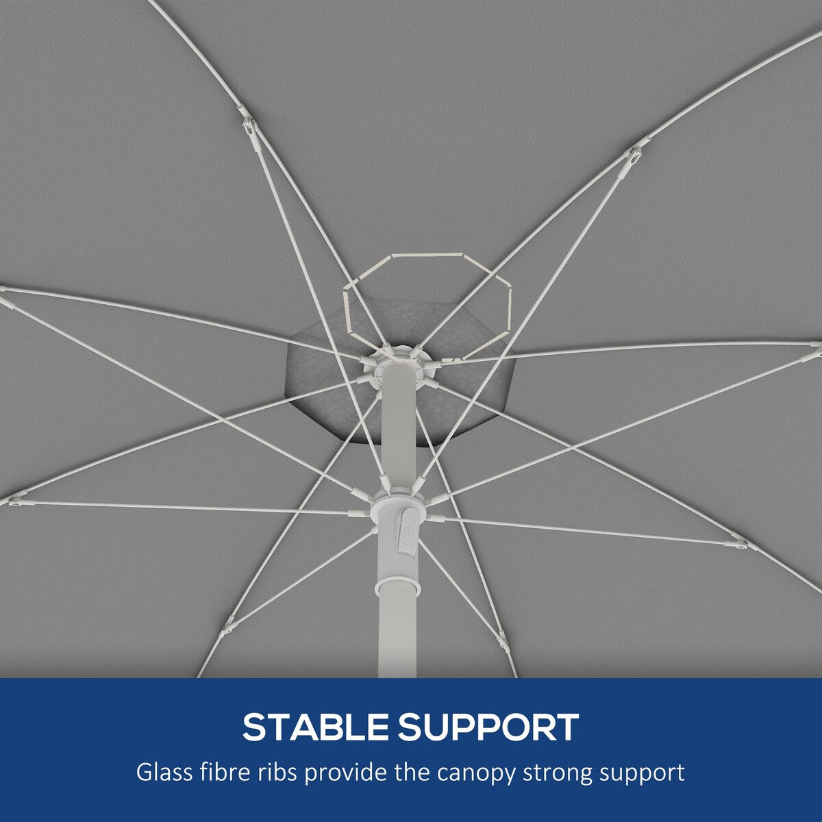 Umbrella with Cup Holder and Hooks