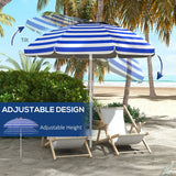 Umbrella with Cup Holder and Hooks