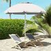 Umbrella with Cup Holder and Hooks