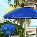 Umbrella with Cup Holder and Hooks
