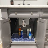 Under Sink Mat - Ultra-Absorbent Cotton Shelf Liners For Kitchen Cabinets - 2X3 feet