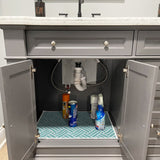 Under Sink Mat - Ultra-Absorbent Cotton Shelf Liners For Kitchen Cabinets - 2X3 feet