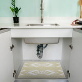 Under Sink Mat - Ultra-Absorbent Cotton Shelf Liners For Kitchen Cabinets - 2X3 feet