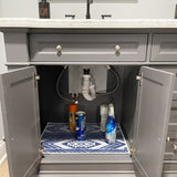 Under Sink Mat - Ultra-Absorbent Cotton Shelf Liners For Kitchen Cabinets - 2X3 feet