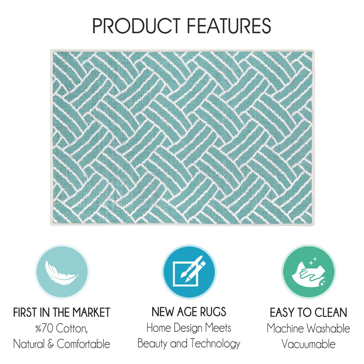 Under Sink Mat - Ultra-Absorbent Cotton Shelf Liners For Kitchen Cabinets - 2X3 feet