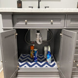 Under Sink Mat - Ultra-Absorbent Cotton Shelf Liners For Kitchen Cabinets - 2X3 feet