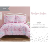 Unicorn Planet Pale Pink/Lilac Soft Microfiber Comforter Set