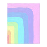 Unicorn pastel shapes Painting Cute Lime Pattern Art Print/Poster