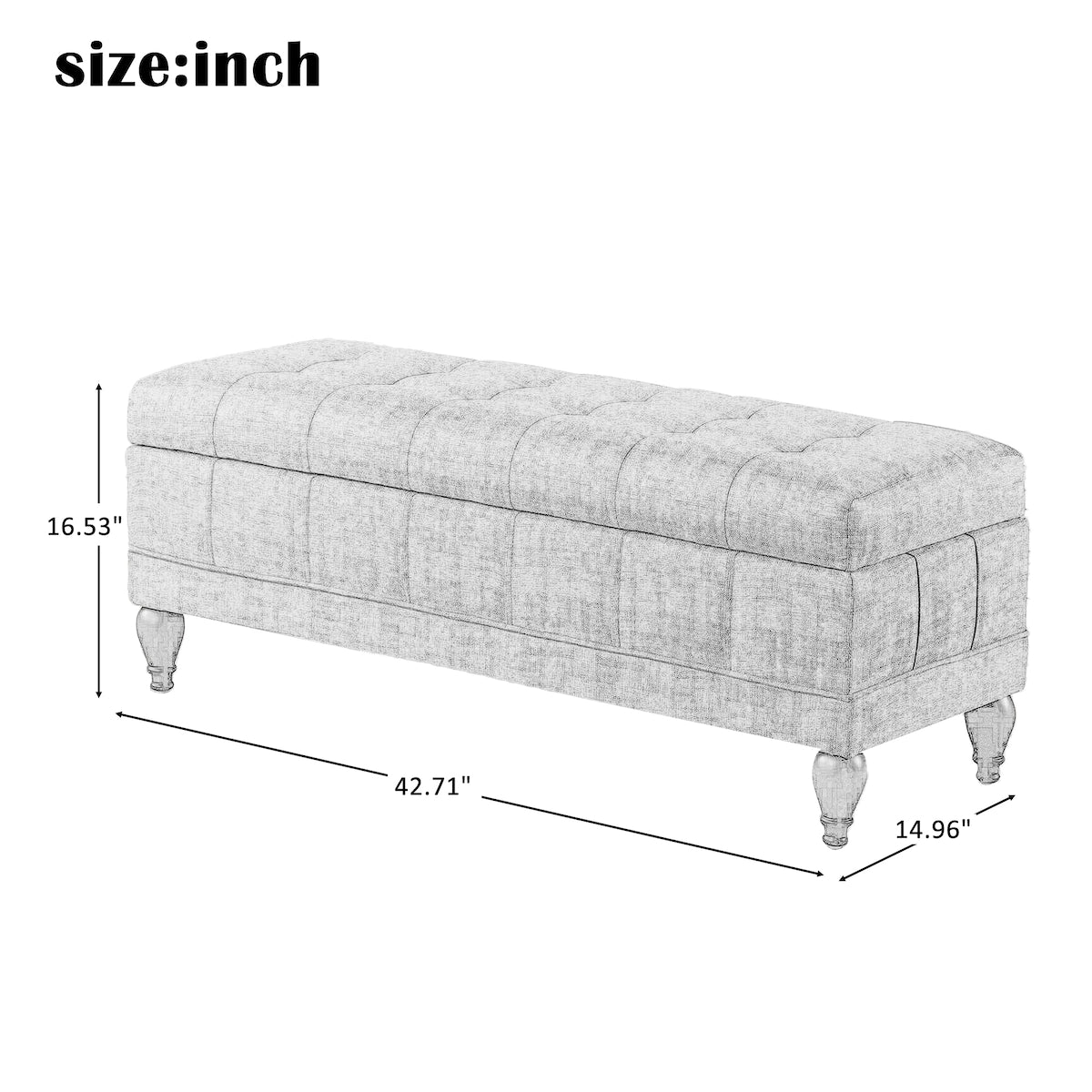 Unique Upholstered Storage Bench