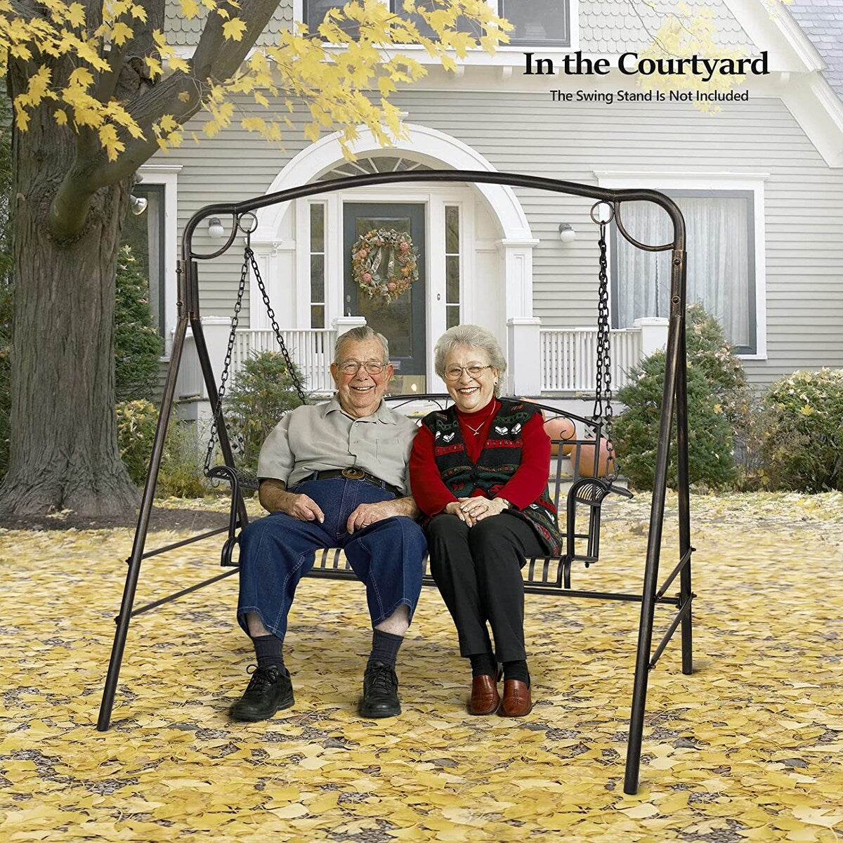 Upgraded Metal Patio Porch Swing