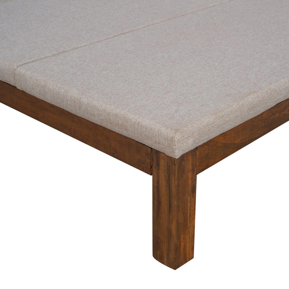 Upholstered Daybed/Sofa Bed Frame Full Size Linen-Gray