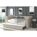 Upholstered Daybed w/ Trundle, Tufted Rolled Arm Livingroom Sofa Bed