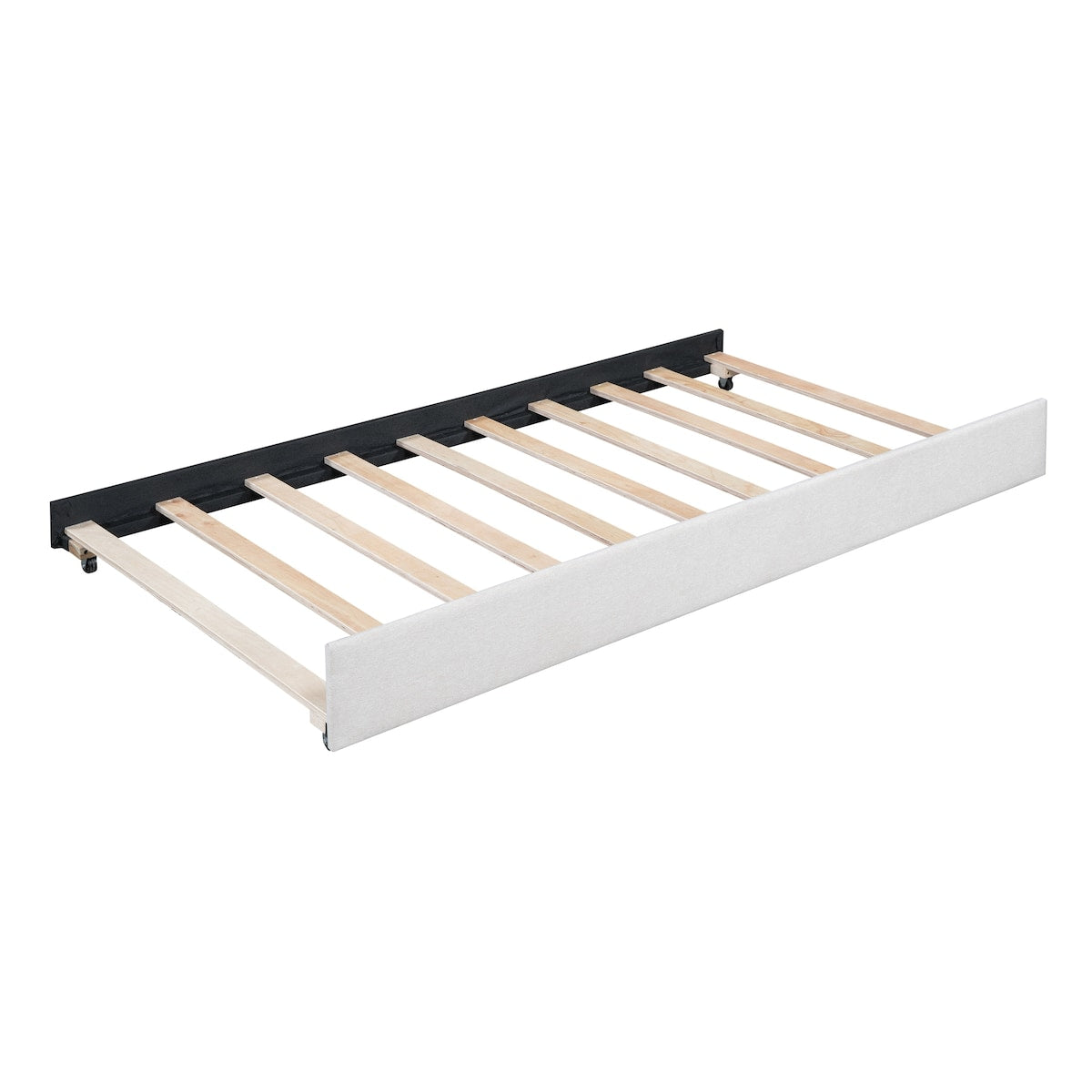 Upholstered Daybed with Trundle Twin Size Sofa Bed Frame