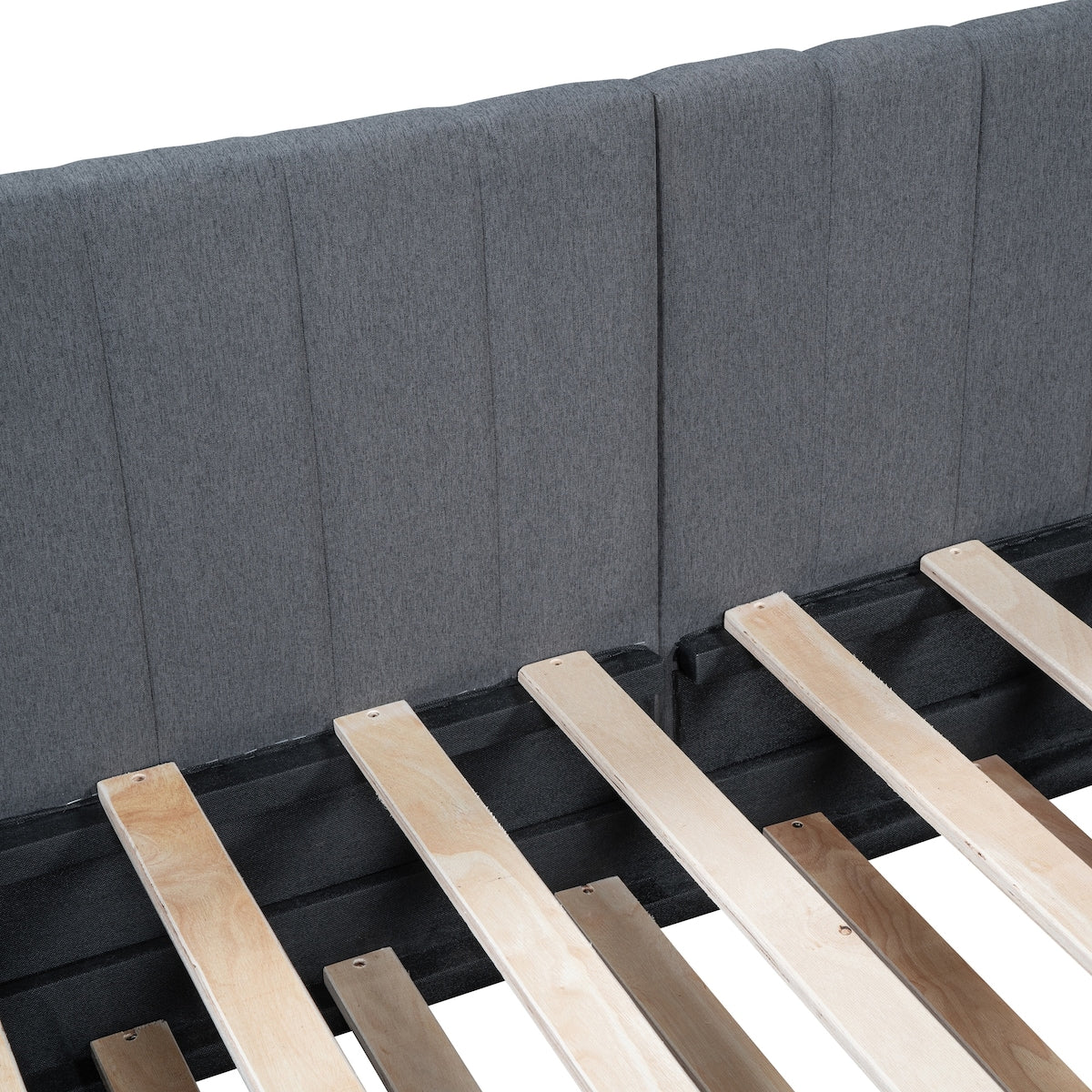 Upholstered Daybed with Trundle Twin Size Sofa Bed Frame